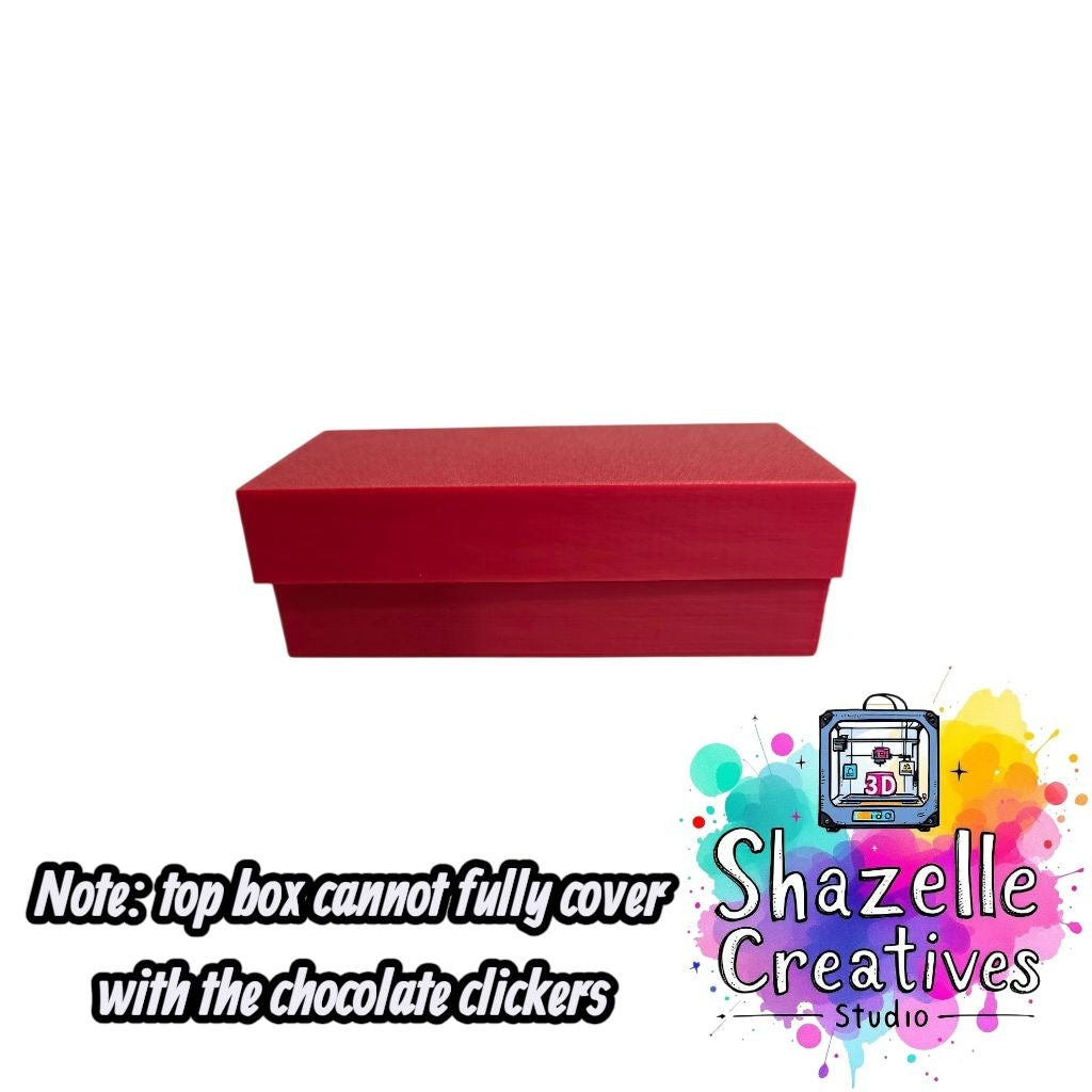 3D Printed Chocolate Box with Chocolates Cicker Fidget Toy