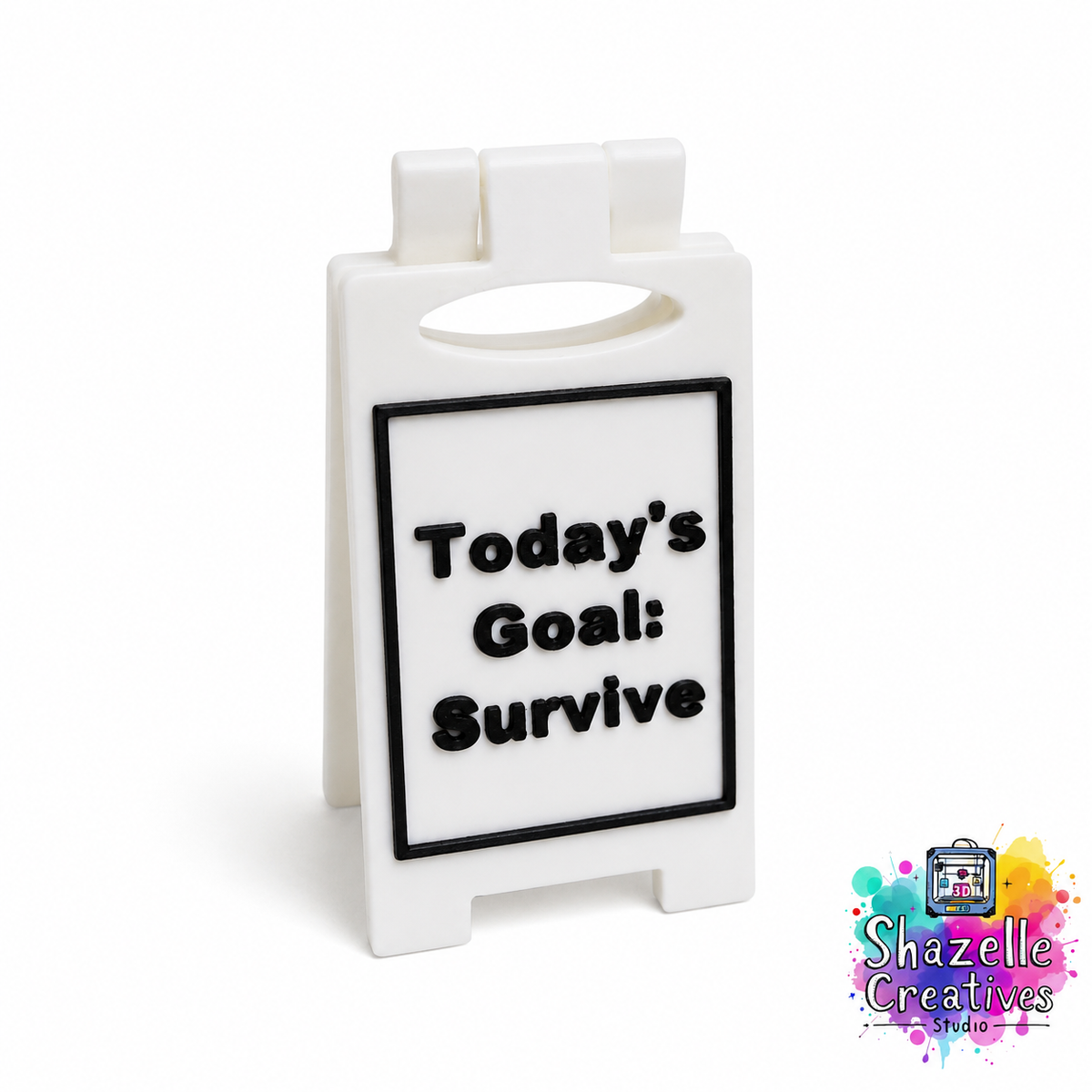 3D Printed Funny Work Desk Decor by Shazelle Creatives Studio